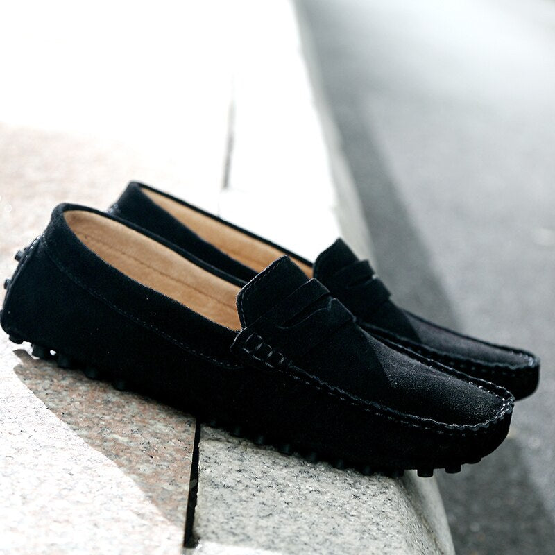 Italian-Inspired Men’s Suede Loafers – Luxury, Comfort & Timeless Style